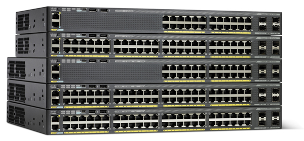 Cisco Catalyst 2960X Switches with Four SFP Uplink Interfaces