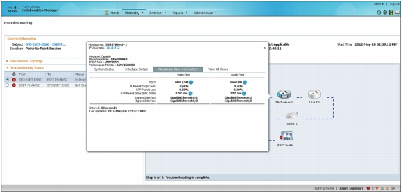 Figure 3. Network Flow-Based Information Using Mediatrace